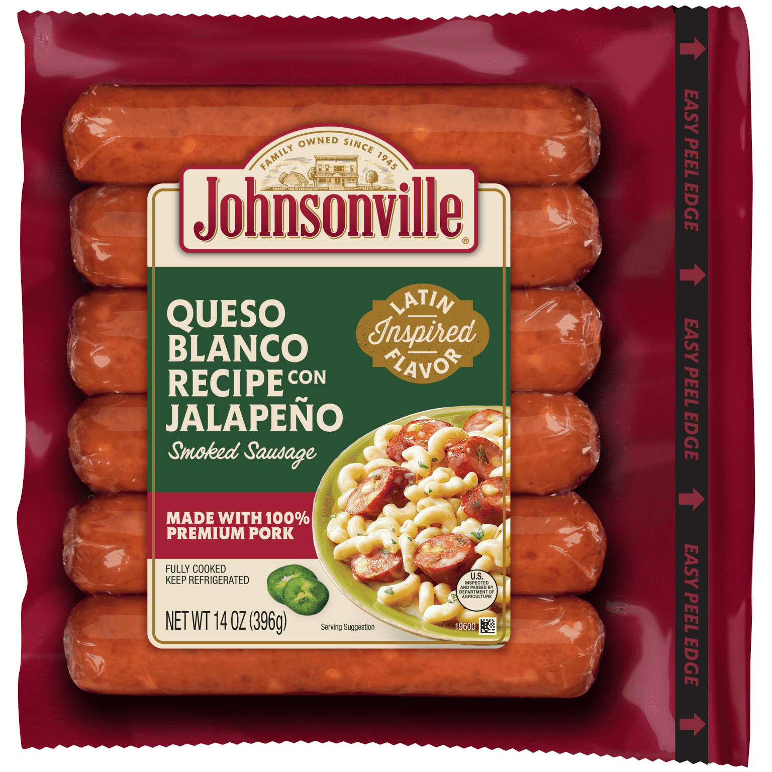 Queso Blanco Smoked Sausage - Johnsonville - Retail