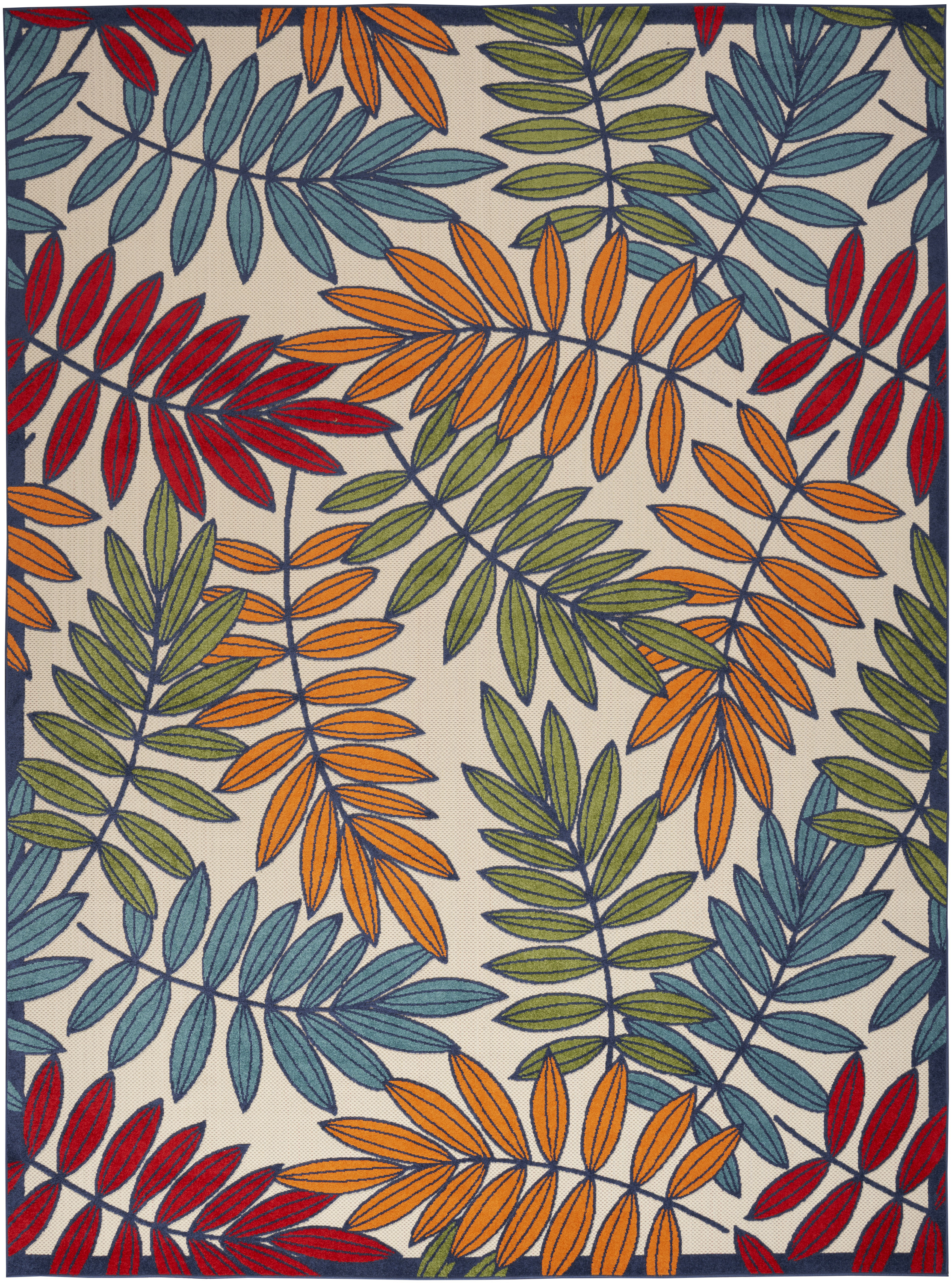 Nourison Aloha 10' x 14' Multicolor Tropical Rug
