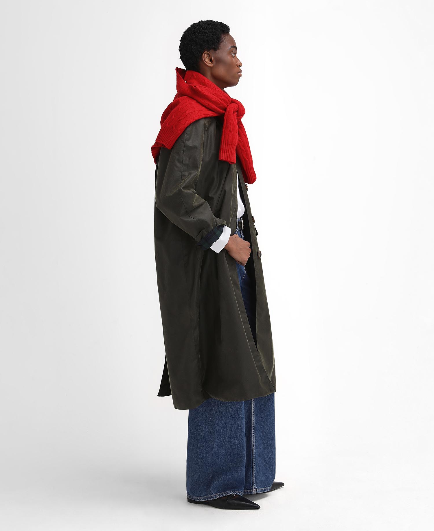 Barbour The Edit by Alexa Dorothy Waxed Jacket image number 1