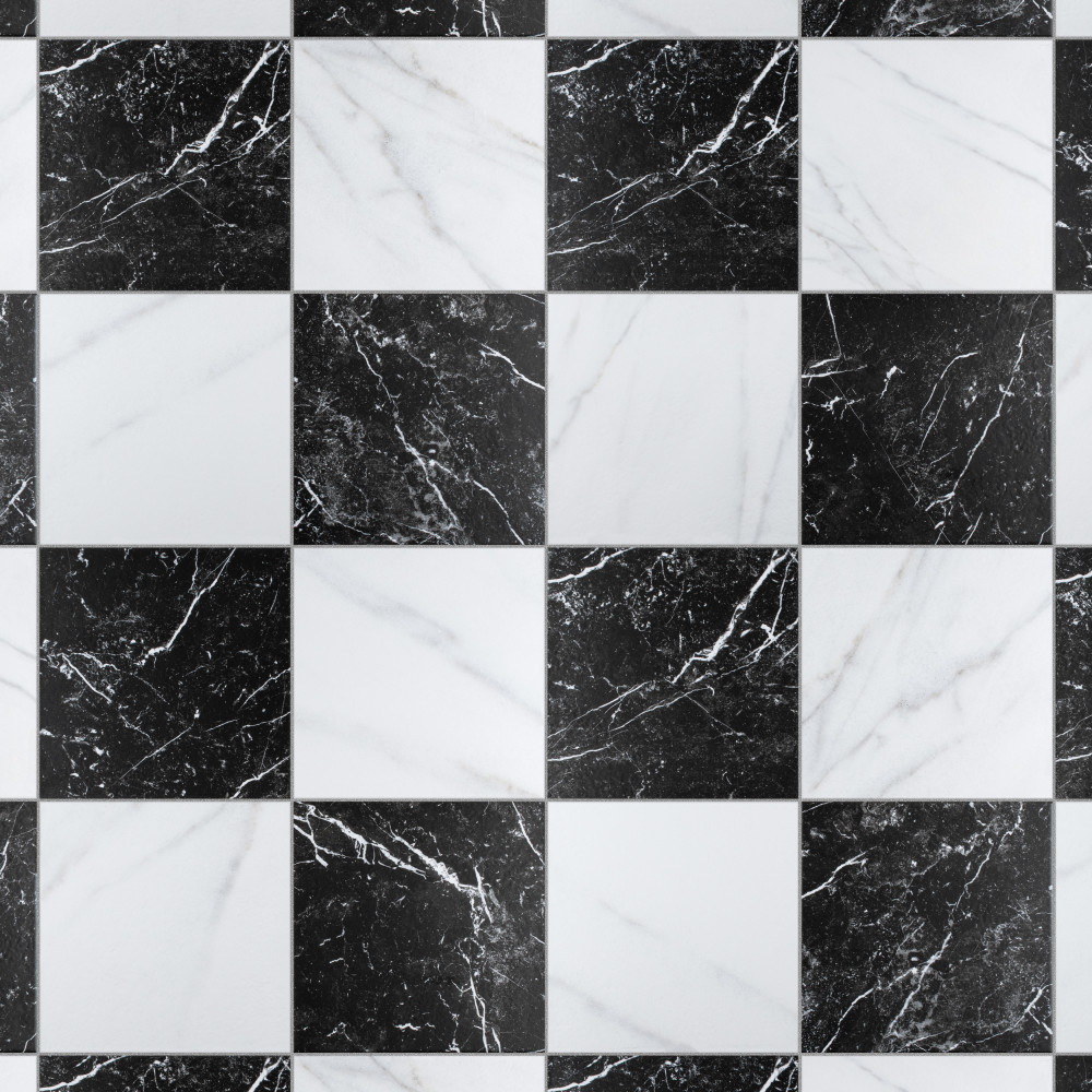 Merzoni Checker Ruzzini 17-7/8 in. x 17-7/8 in. Porcelain Floor and Wall Tile