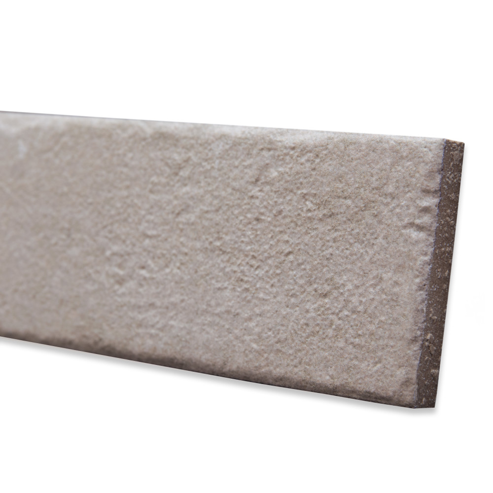Tucson Greige 1-7/8 in. x 17-3/4 in. Porcelain Floor and Wall Tile