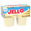 JELL-O Zero Sugar Vanilla Pudding Snack Cups, 4 ct