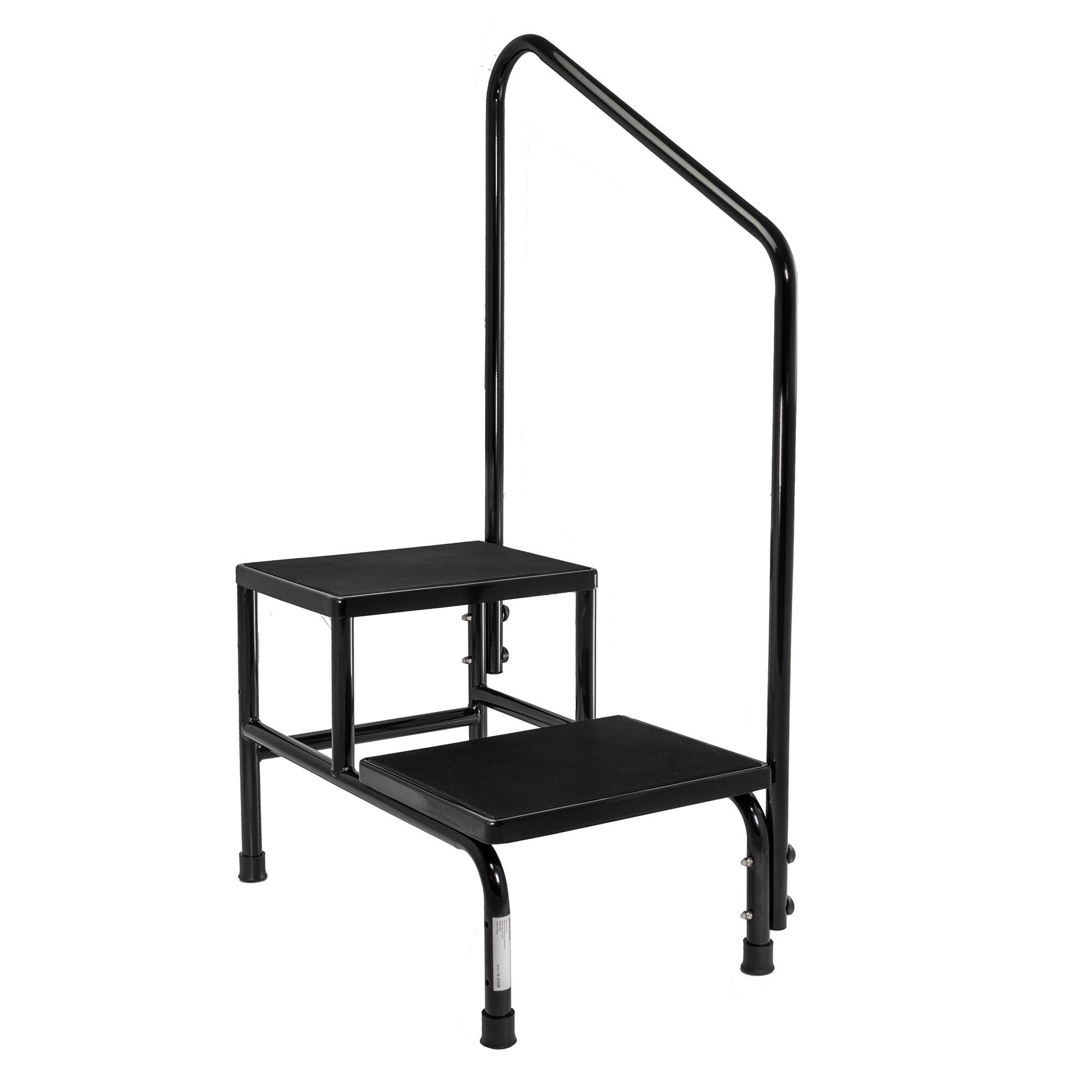 McKesson Step Stool with Handrail, 600-lb. Weight Capacity, Two-Step