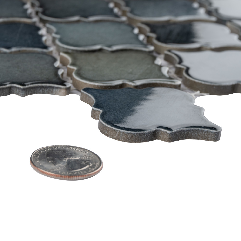 Hudson Tangier Atlantis 12-3/8 in. x 12-3/8 in. Porcelain Mosaic Tile