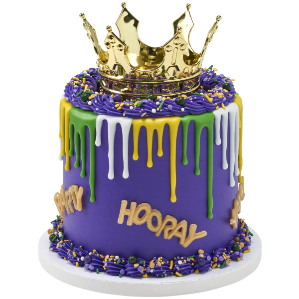 Mini Gold Balloon Words Cupcake Layon