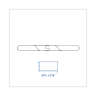 Boardwalk, Zinc Plated, 60", Clip-On Dust Mop Frame