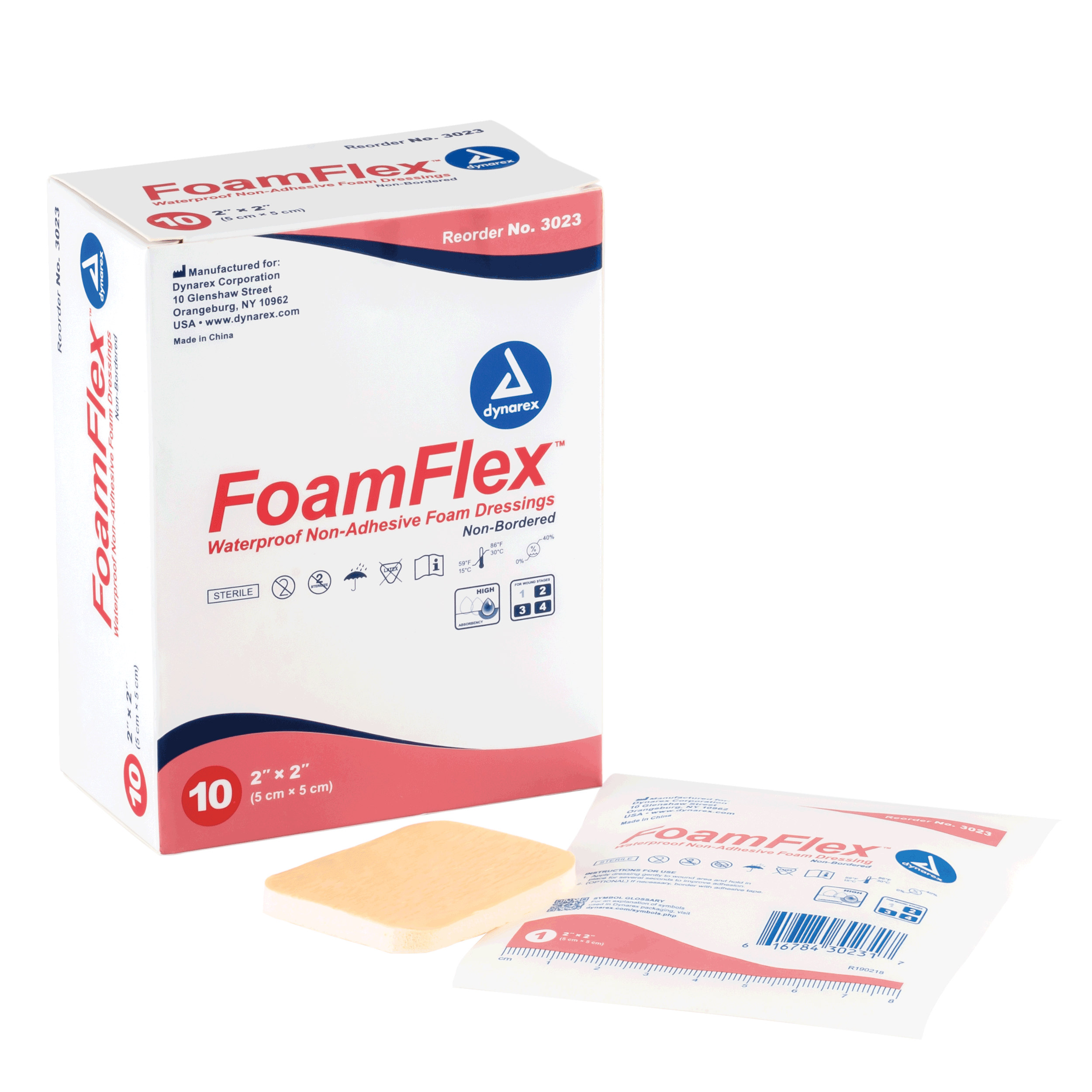 FoamFlex™ Non-Adhesive Waterproof Foam Dressing - 2