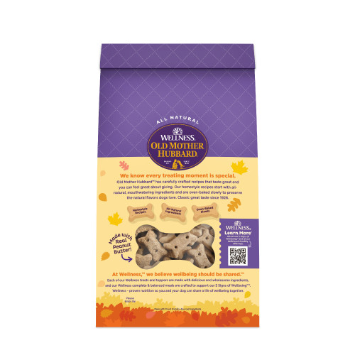 Old Mother Hubbard Seasonal Fall Favorite P-Nuttier back packaging