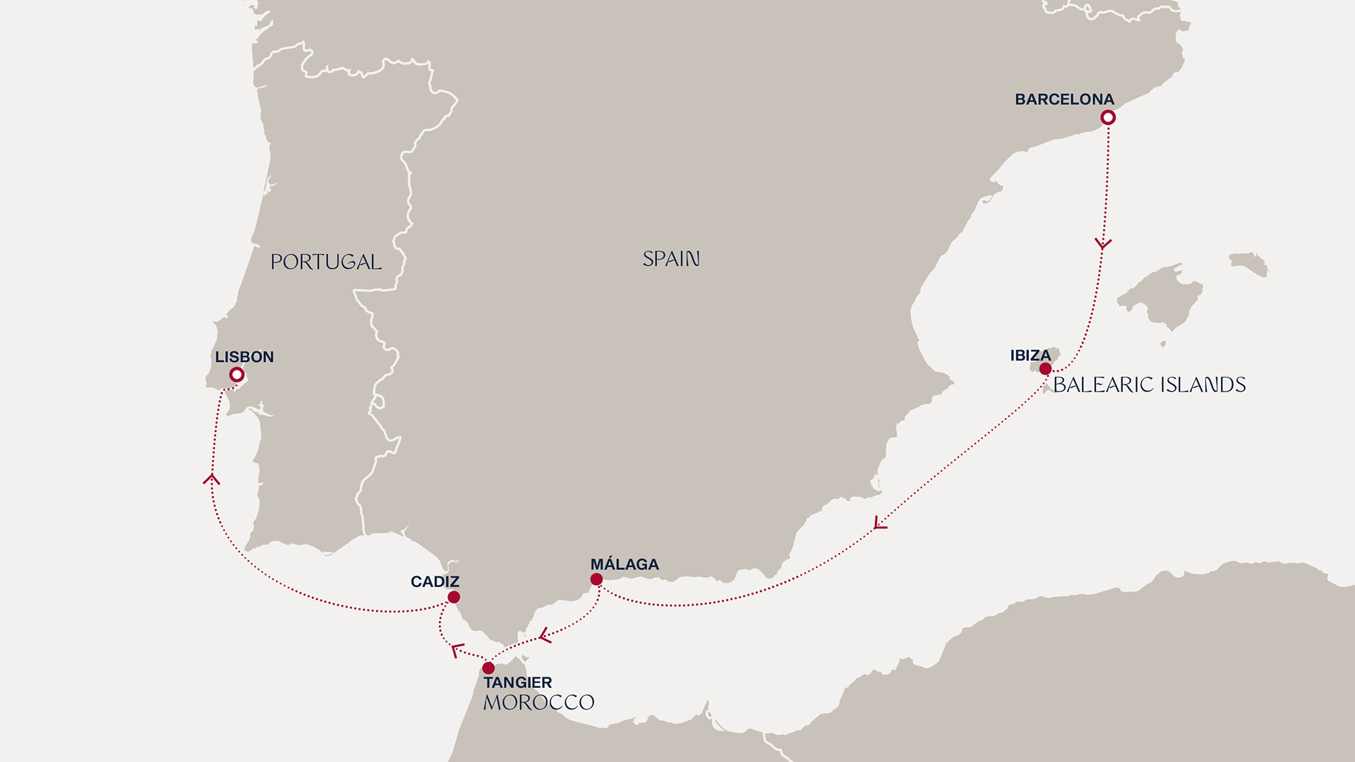 Itinerary map