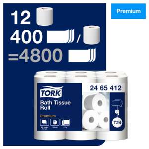 Tork, T24 Premium, 2 ply, 4.1in Bath Tissue