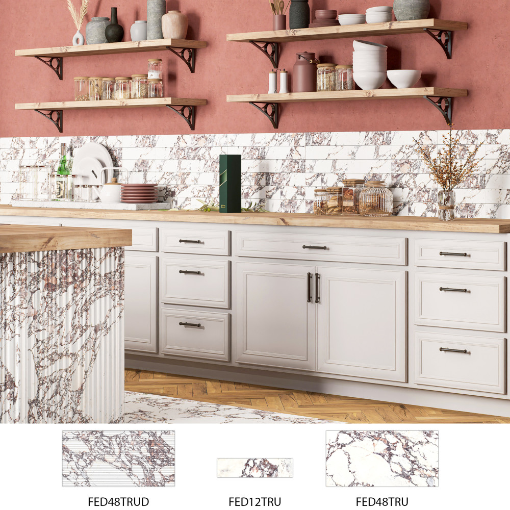 Touche Rubis 2-7/8 in. x 11-3/4 in. Porcelain Floor and Wall Tile