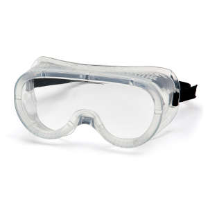 Impact, Pro-Guard® 808 Series, Anti-Fog Direct Vent Perforated Classic Lens Chemical Goggle, Clear