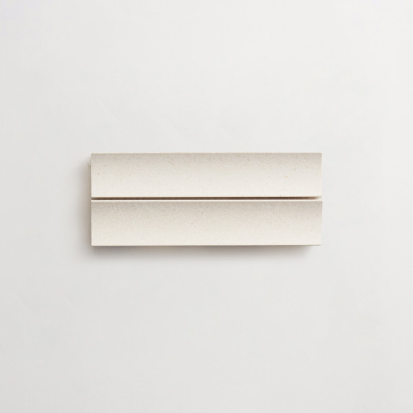 clé lapidary: sculpted shapes | etui petit mosaic sheet | honed | white limestone | sample 