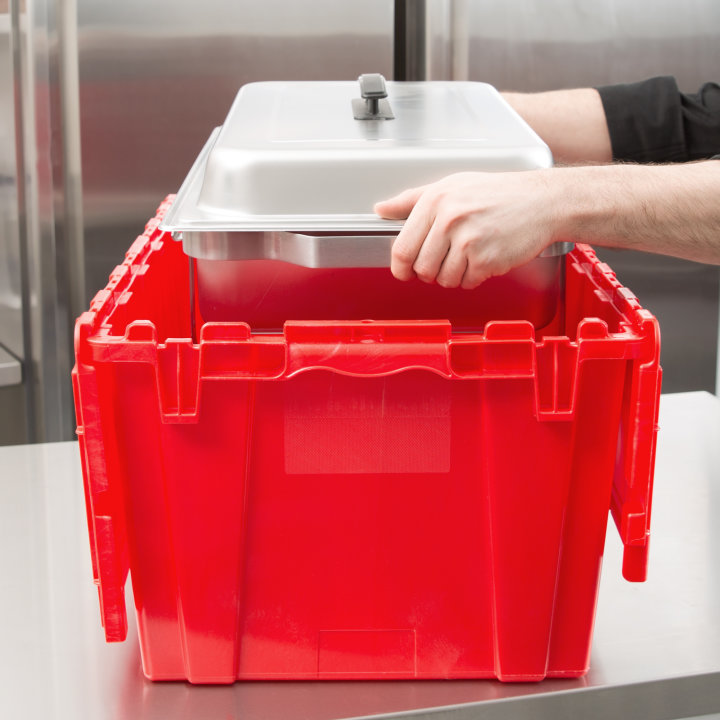 Tote ‘N Store® chafer box in red