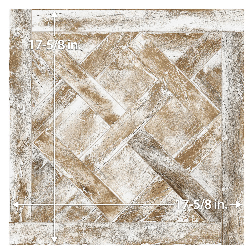 Sample – Kings Forest Lattice White Ceramic Floor and Wall Tile