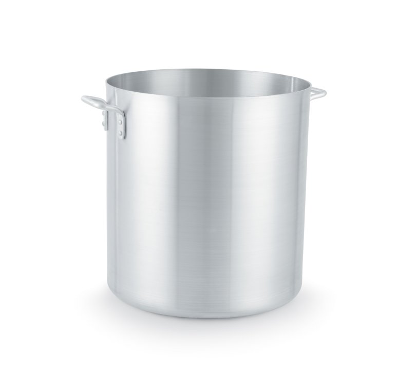 40-quart Arkadia™ aluminum stockpot in natural finish