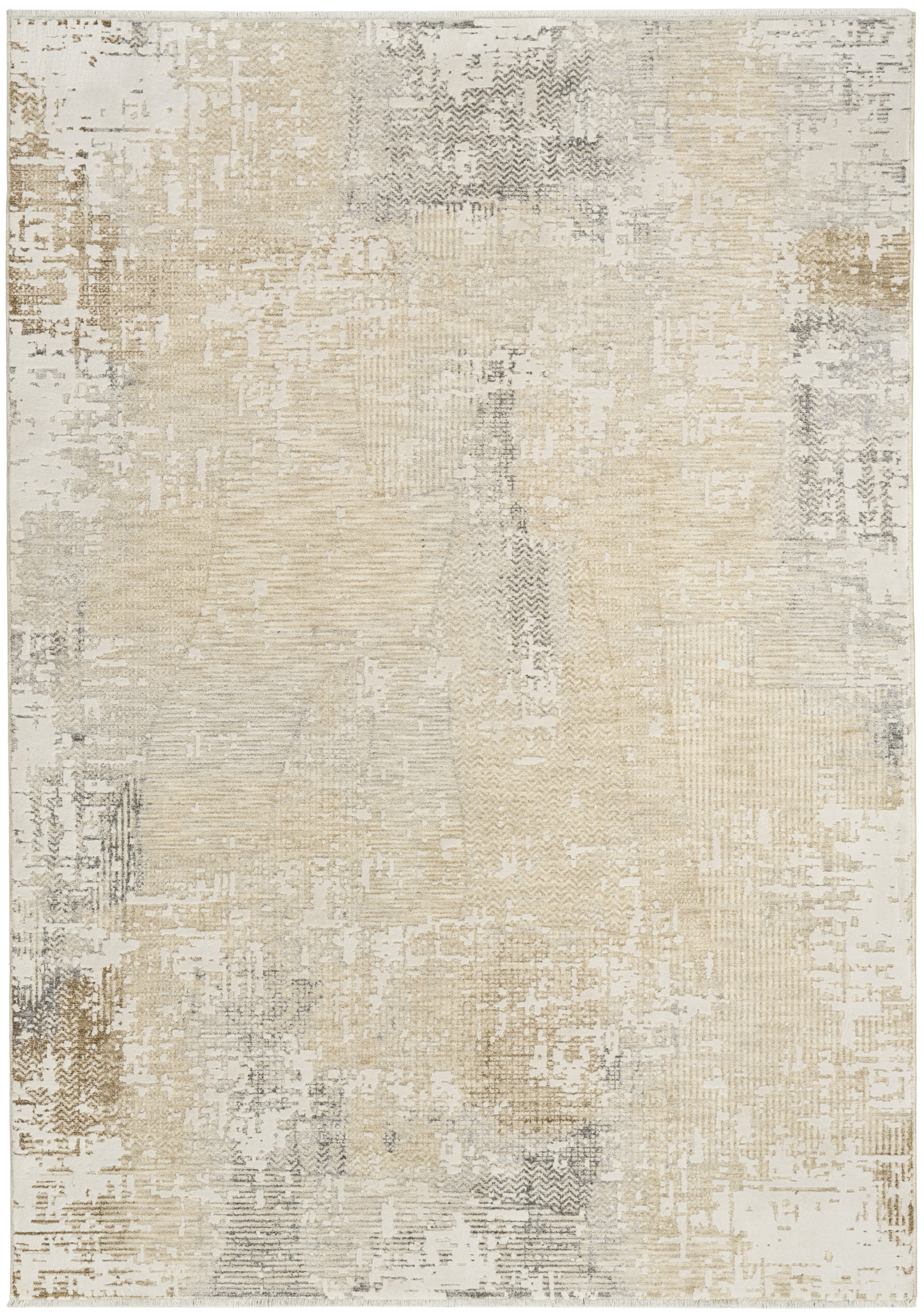 Calvin Klein CK078 Summit 5'3" x 7'9" Cream Ivory Modern Indoor Rug