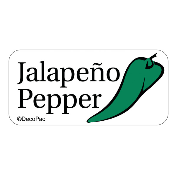 Jalapeño Pepper Label PhotoCake® Edible Image® Merchandising Label