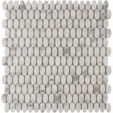 Studio Marble Impressions Grey/White 12×12 Eyelet Mosaic Matte