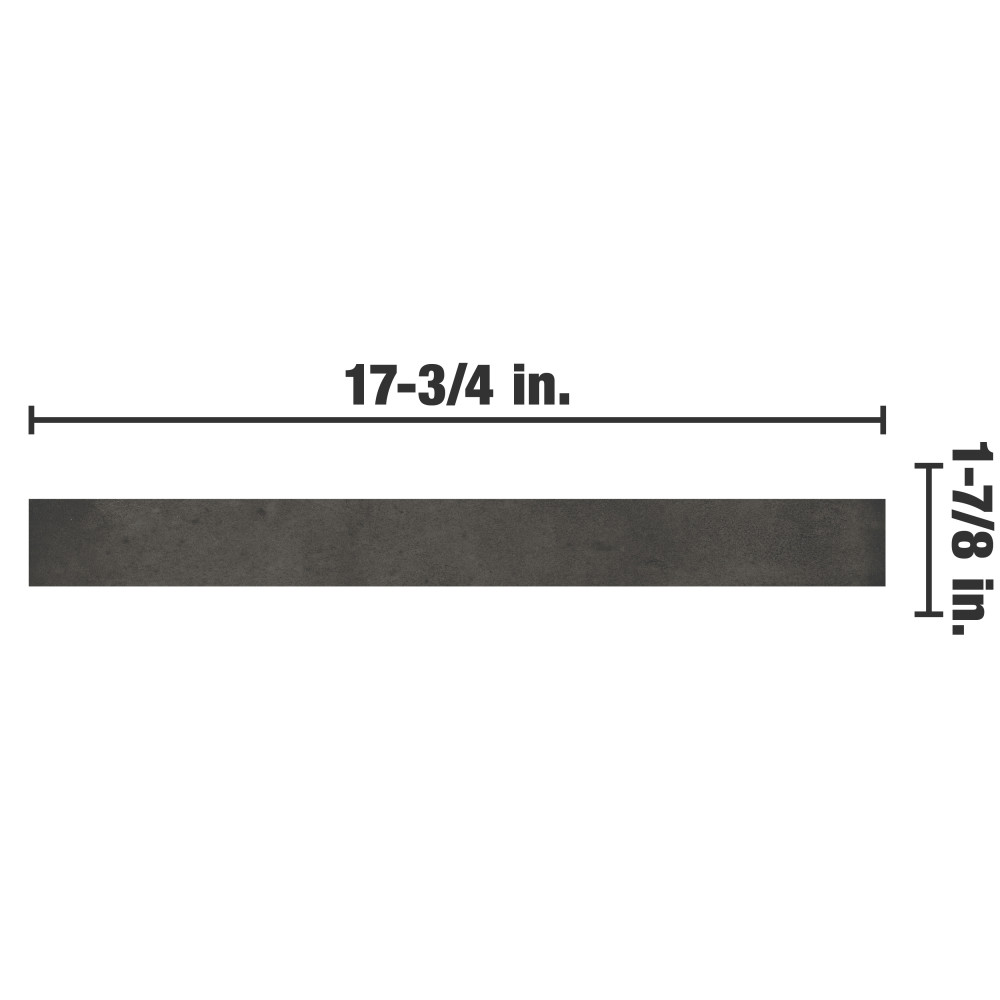 Sedona Charcoal 1-7/8 in. x 17-3/4 in. Porcelain Floor and Wall Tile