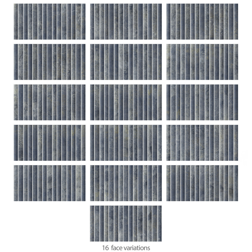 Rubik Azul 5-7/8 in. x 11-3/4 in. Ceramic Wall Tile