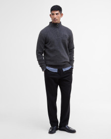 Maglione con mezza zip in lana d'agnello Essential 