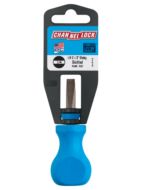 S141H Slotted 1/4 x 1.5 Stubby-inch Professional - Channellock, Inc.