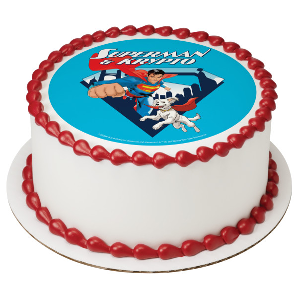 Superman™ and Krypto PhotoCake® Edible Image®