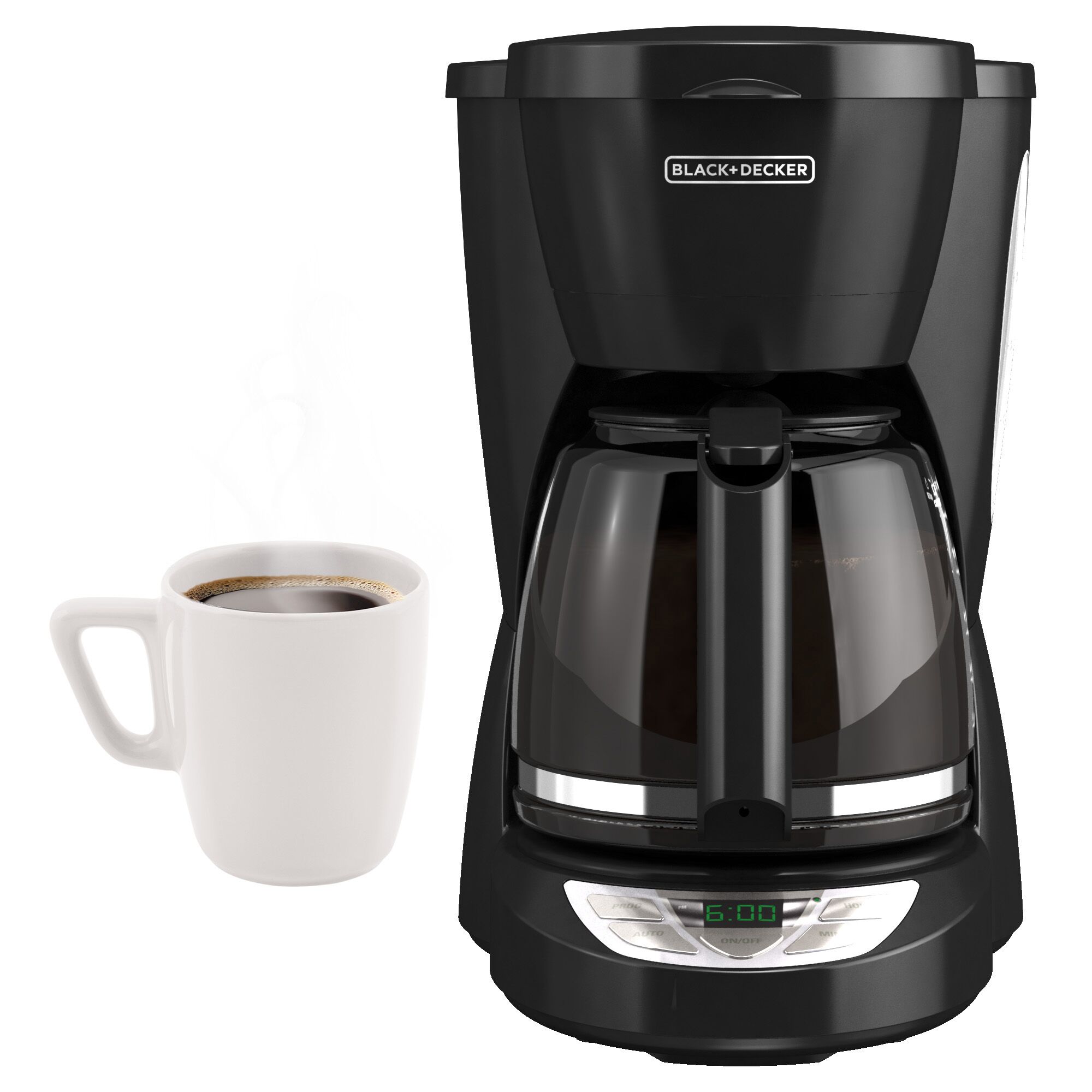 BLACK+DECKER® 12-Cup Programmable Coffeemaker; Black