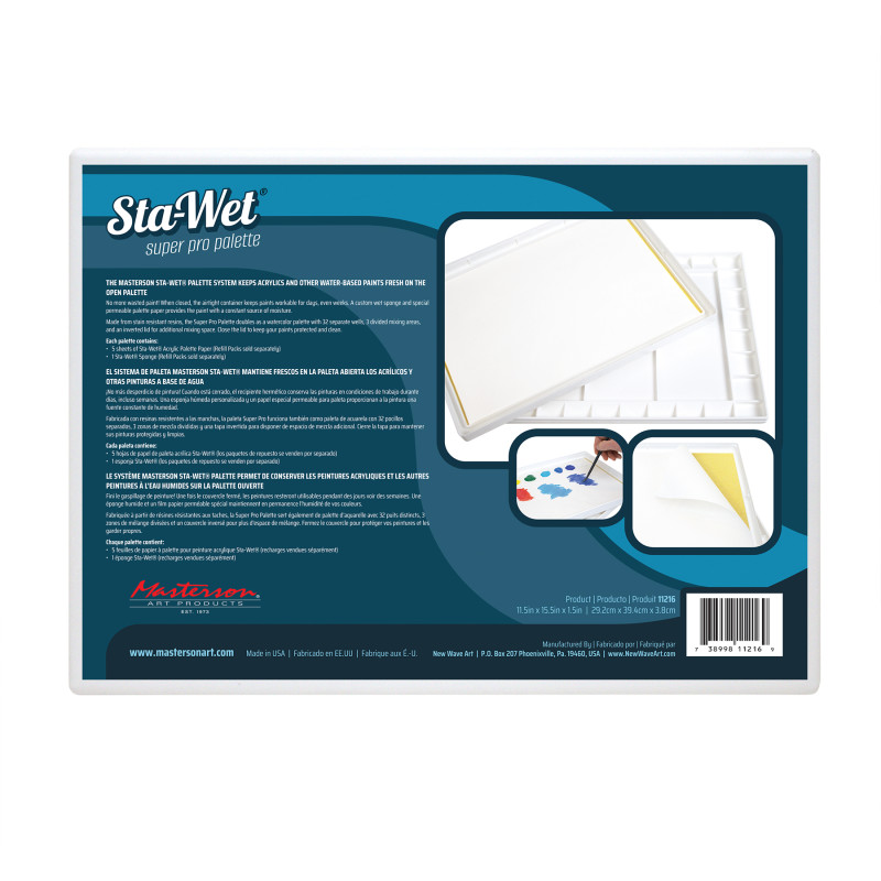 Sta-Wet® Super Pro Palette, 11.5x15.5 in