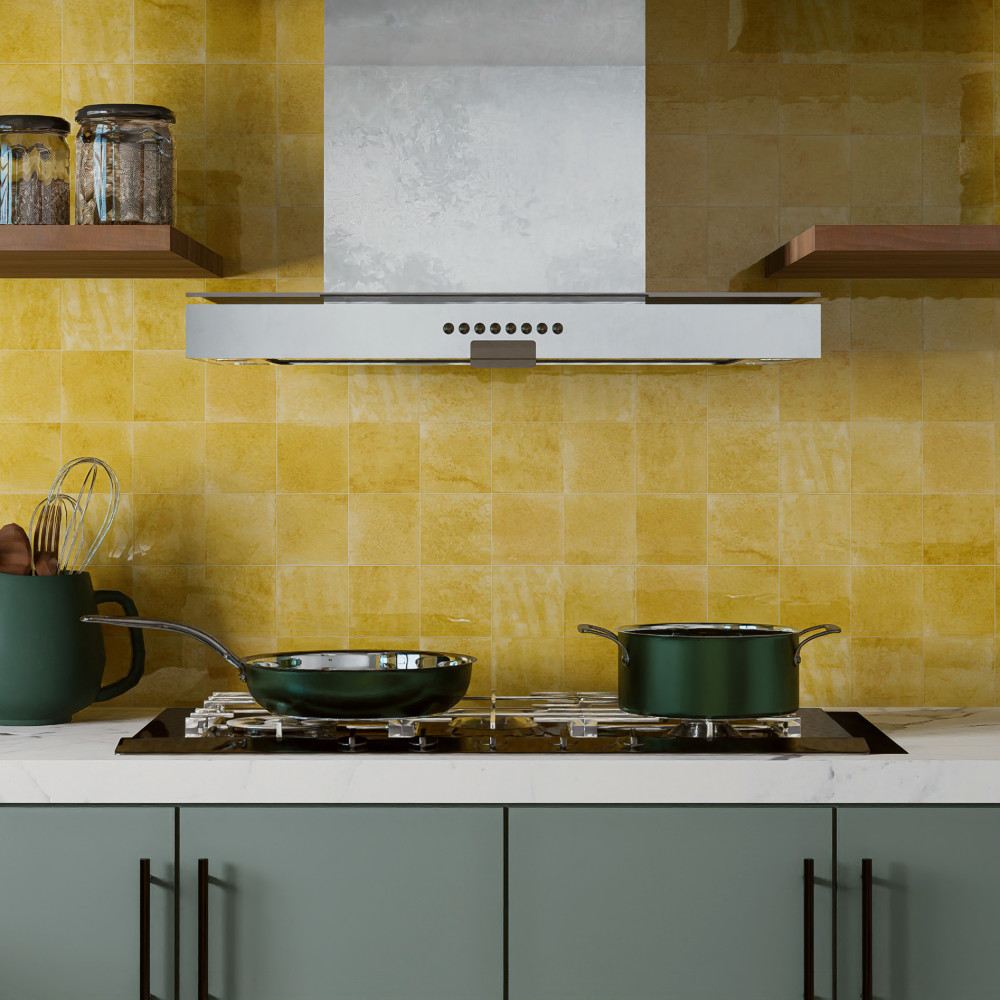 Sample – Menorca Lemon Ceramic Wall Tile