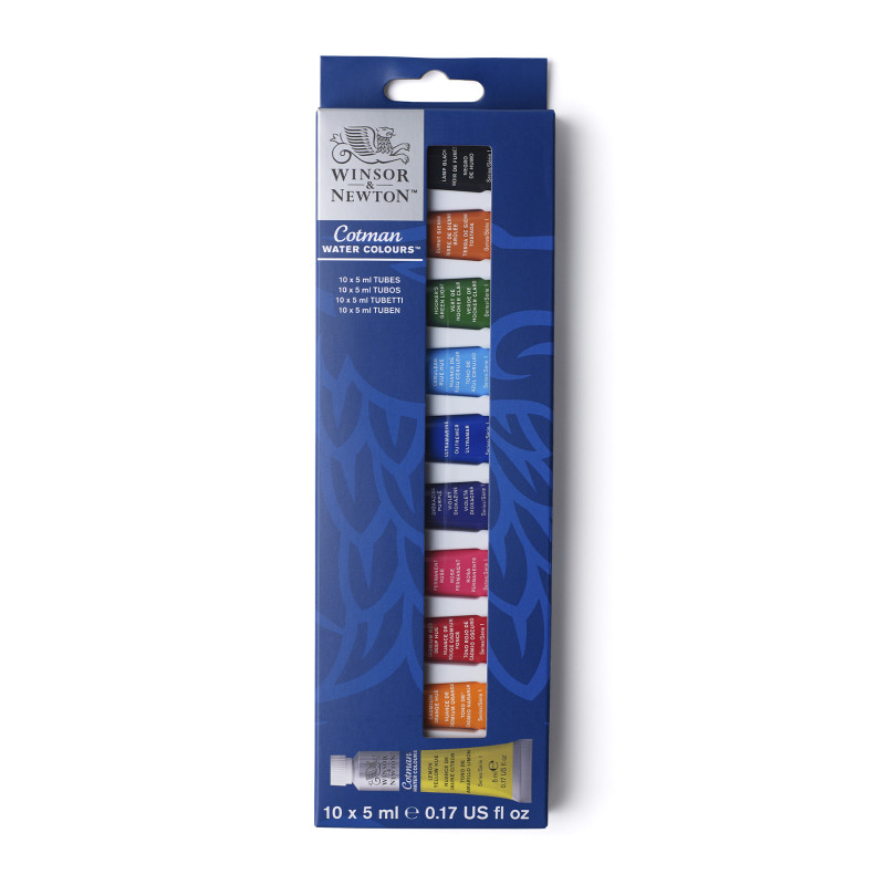 Cotman Watercolor 5 mL Tube Set. 10 Colors