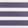 Striped fabric panels: wide textured purple and smooth white horizontal bandsâ€”alternating across the surfaceâ€”close-up, evenly lit, flat view with no visible surroundings.