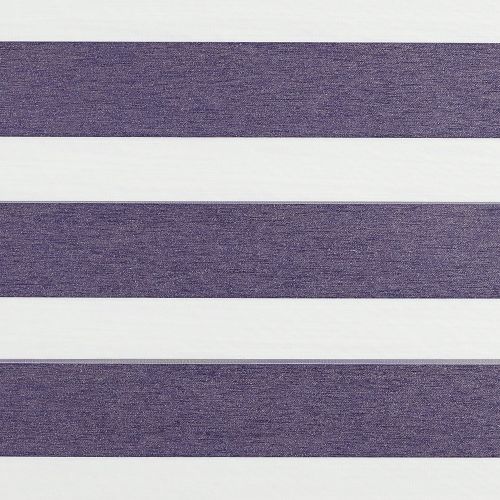 Striped fabric panels: wide textured purple and smooth white horizontal bandsâ€”alternating across the surfaceâ€”close-up, evenly lit, flat view with no visible surroundings.