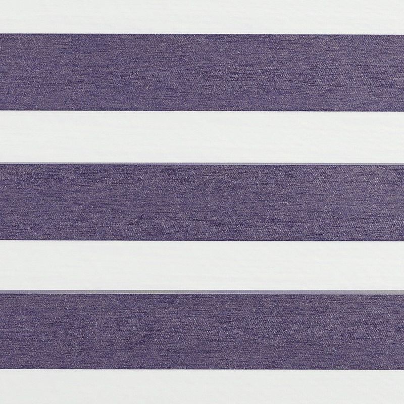 Striped fabric panels: wide textured purple and smooth white horizontal bandsâ€”alternating across the surfaceâ€”close-up, evenly lit, flat view with no visible surroundings.