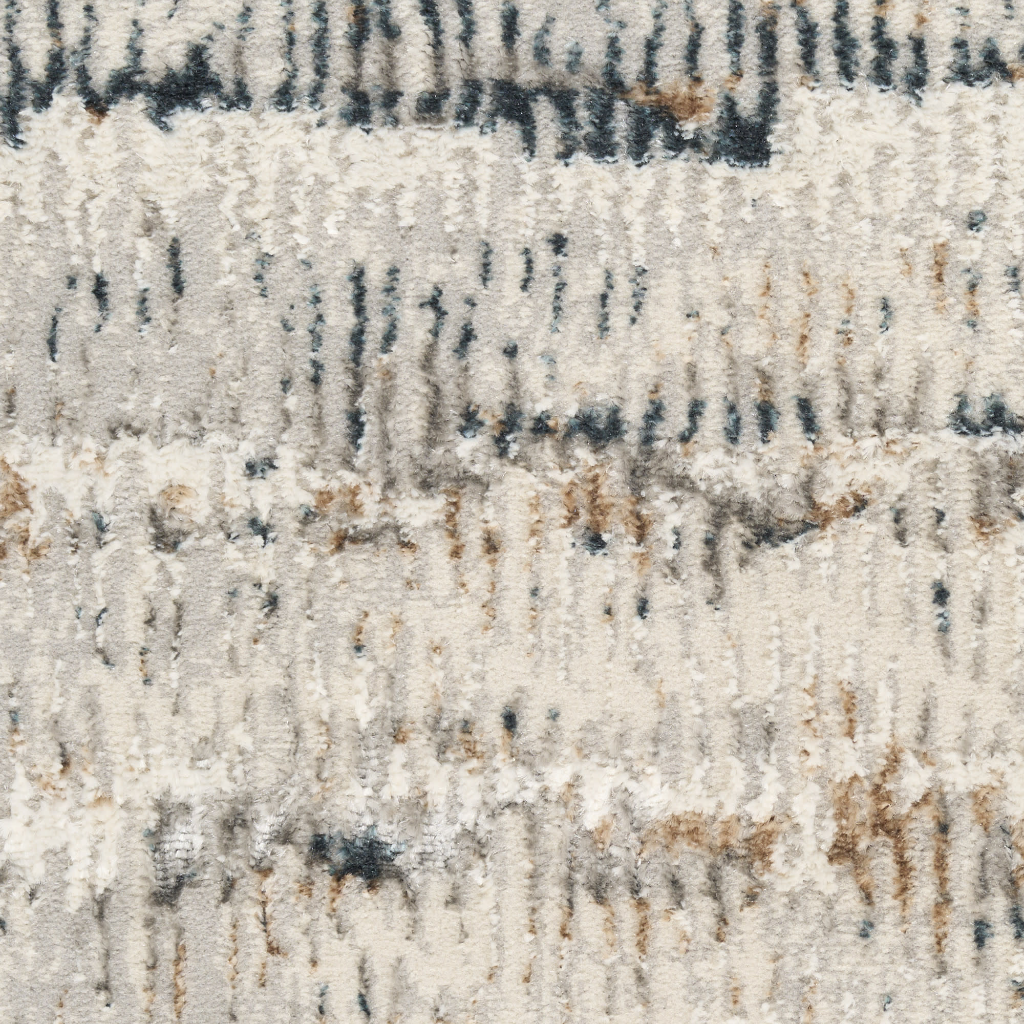 Calvin Klein CK073 Compass 5'3" x 7'3" Ivory Multicolor Modern Indoor Rug
