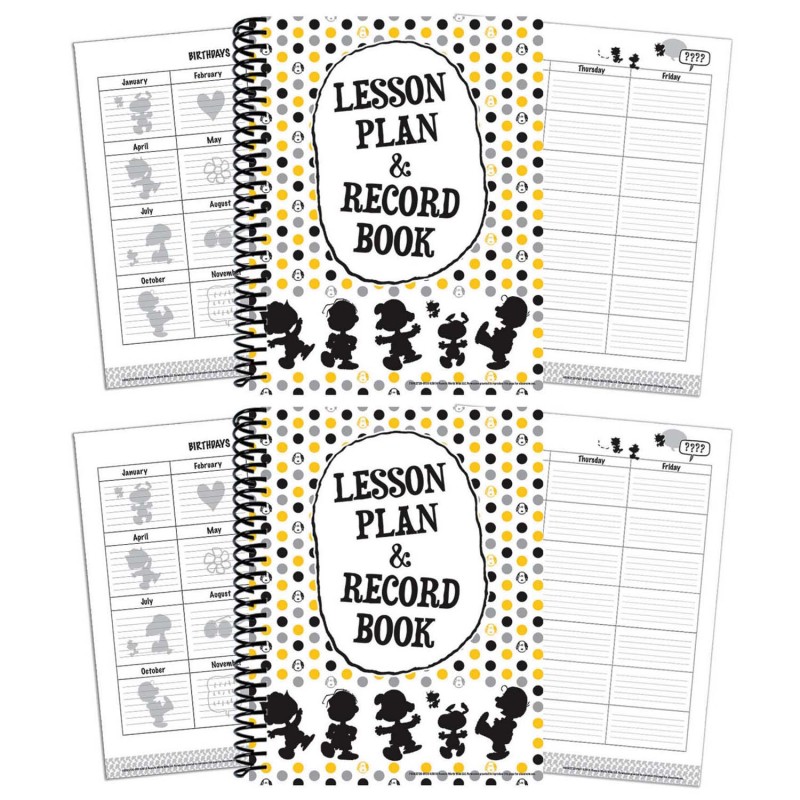 Peanuts® Touch of Class Lesson Plan & Record Book, Pack of 2