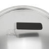 10 ¾-inch Wear-Ever® domed aluminum cover with satin finish and dipped handle