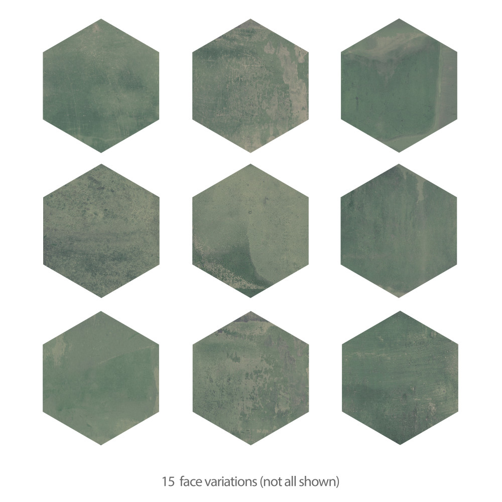 Argillos Hex Aquamarine 20-1/2 in. x 23-5/8 in. Porcelain Floor and Wall Tile