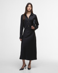 Camicia in satin Saskia Black