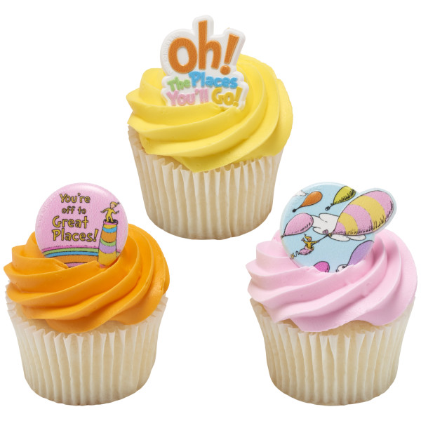 Oh, the Places You'll Go! Onward we go Cupcake Rings