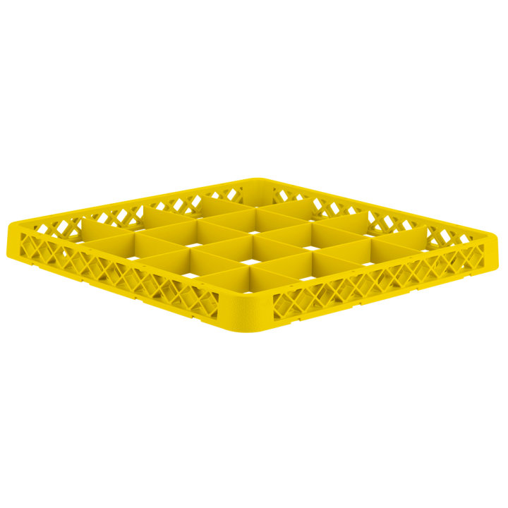 Traex® Full-Size Yellow 16 Compartment Glass Rack Extender