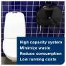 SCA555028A, Tork,  T2 Mini Jumbo Roll Tissue Dispenser, Black