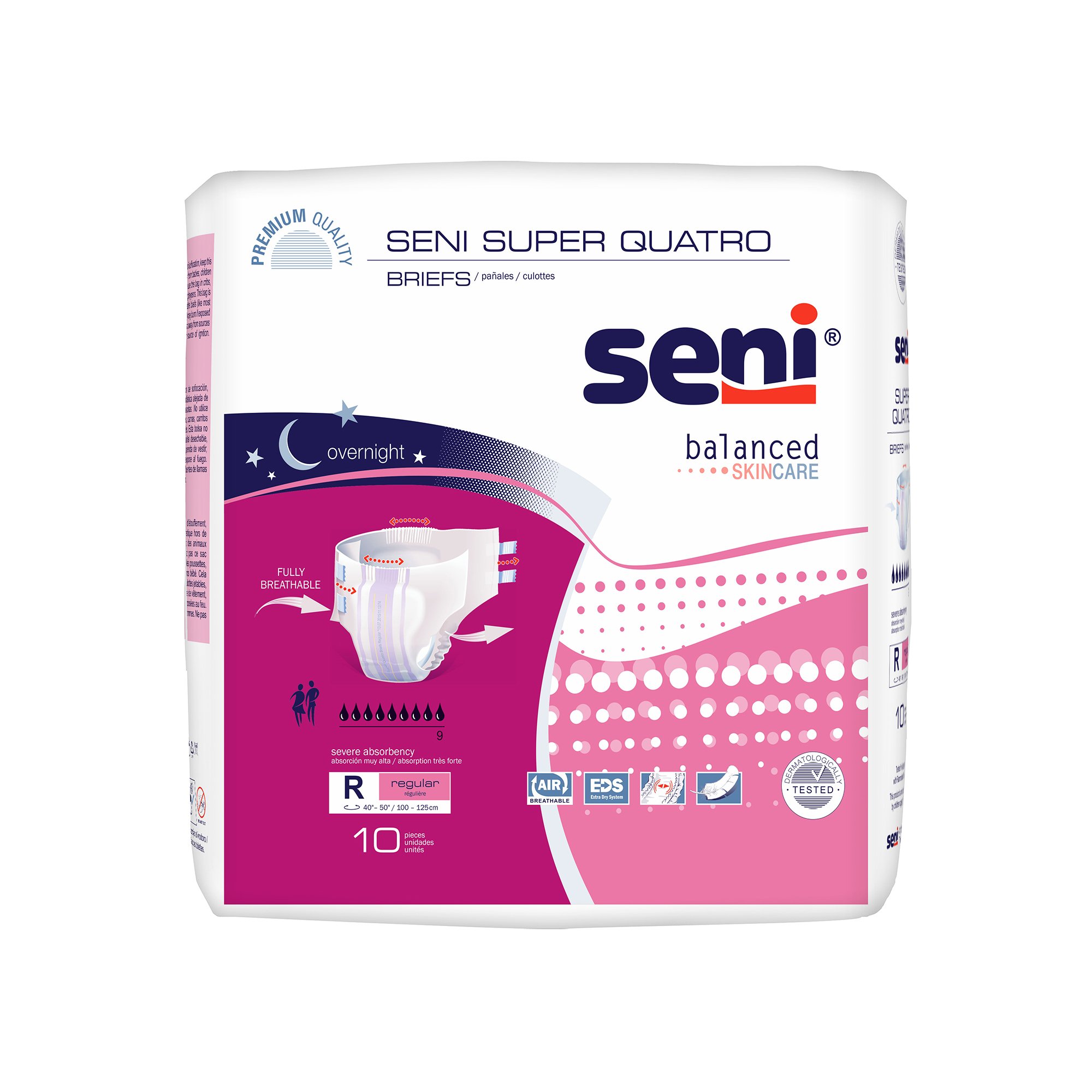 Seni Super Quatro Severe Absorbency Incontinence Brief, Regular MK 1163837