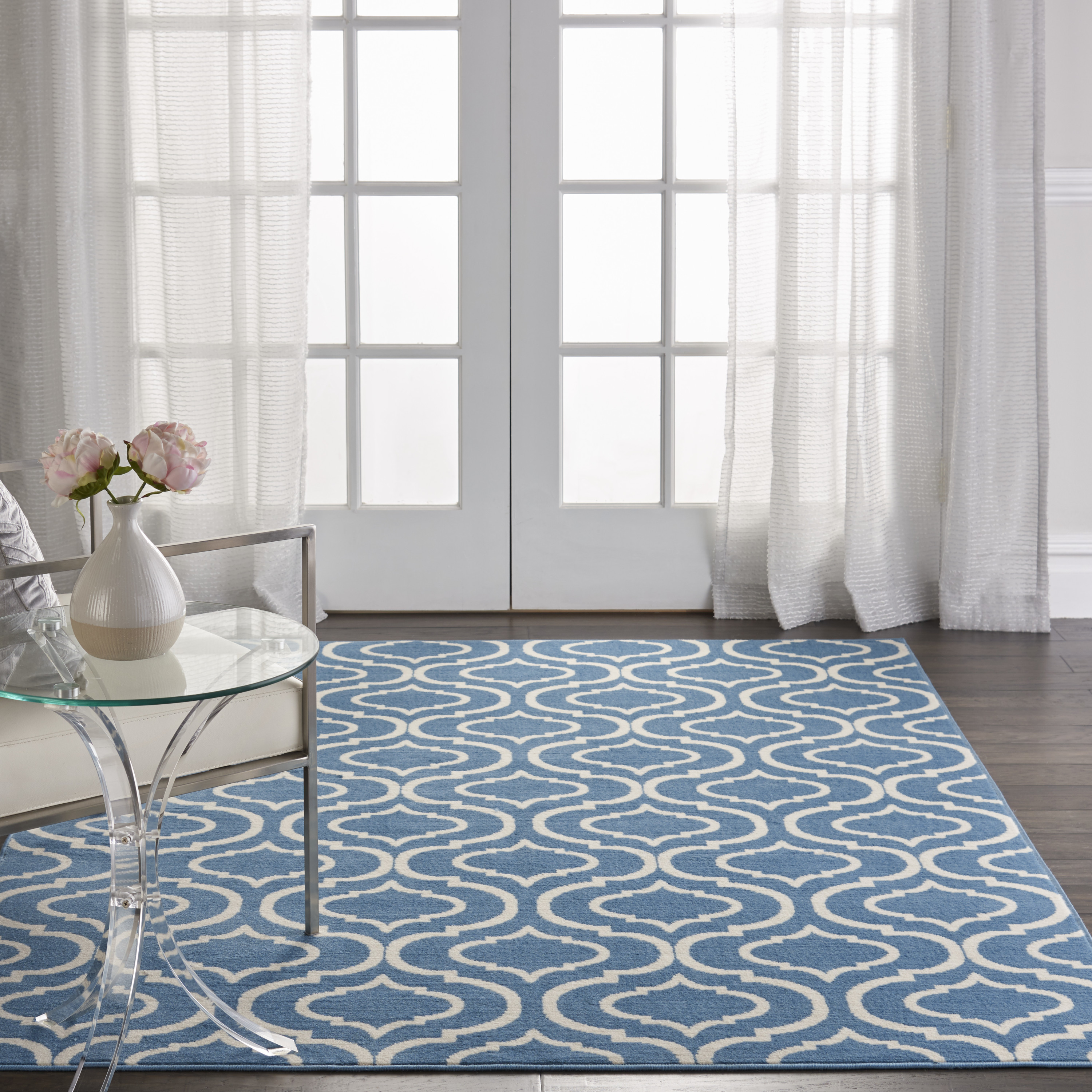 Nourison Jubilant 6' x 9' Blue Contemporary Indoor Rug