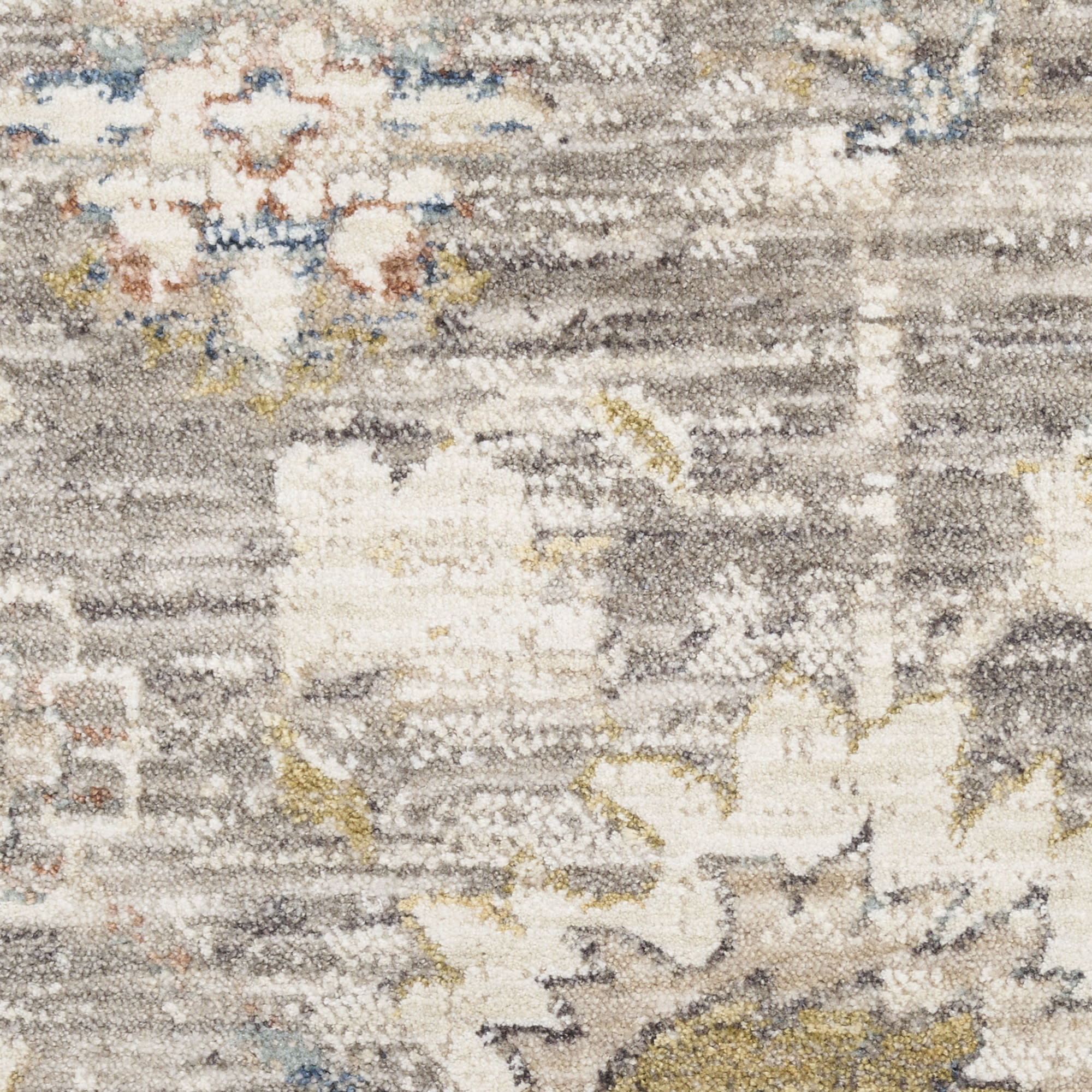 Nourison Antique Fusion 2'2" x 10' Grey Vintage Indoor Rug