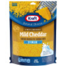 Kraft Mild Cheddar Finely Shredded Cheese with 2% Milk, 7 oz Bag