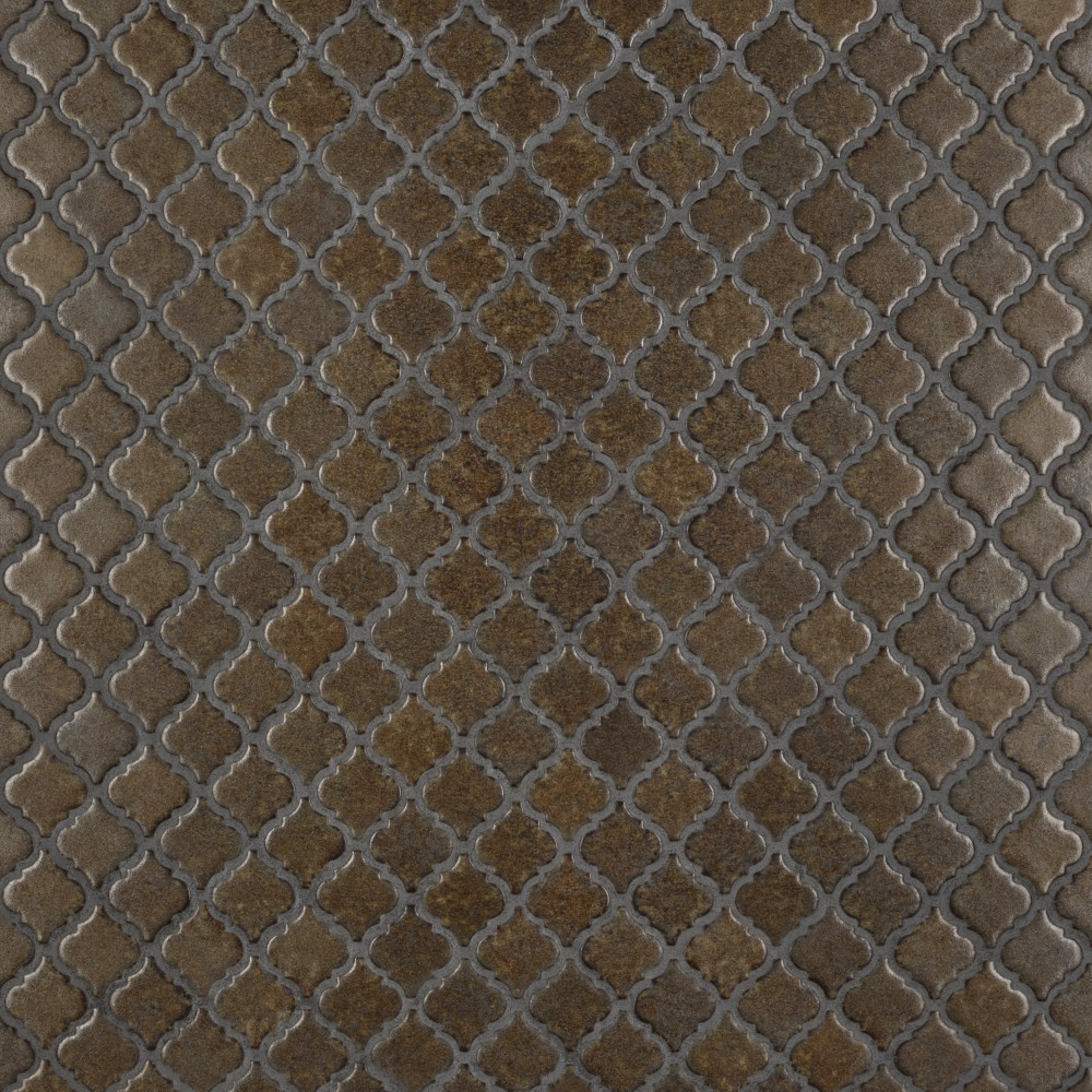 Hudson Tangier Brownstone 12.38x12.38 Lantern Porcelain Floor and Wall Digital Pattern