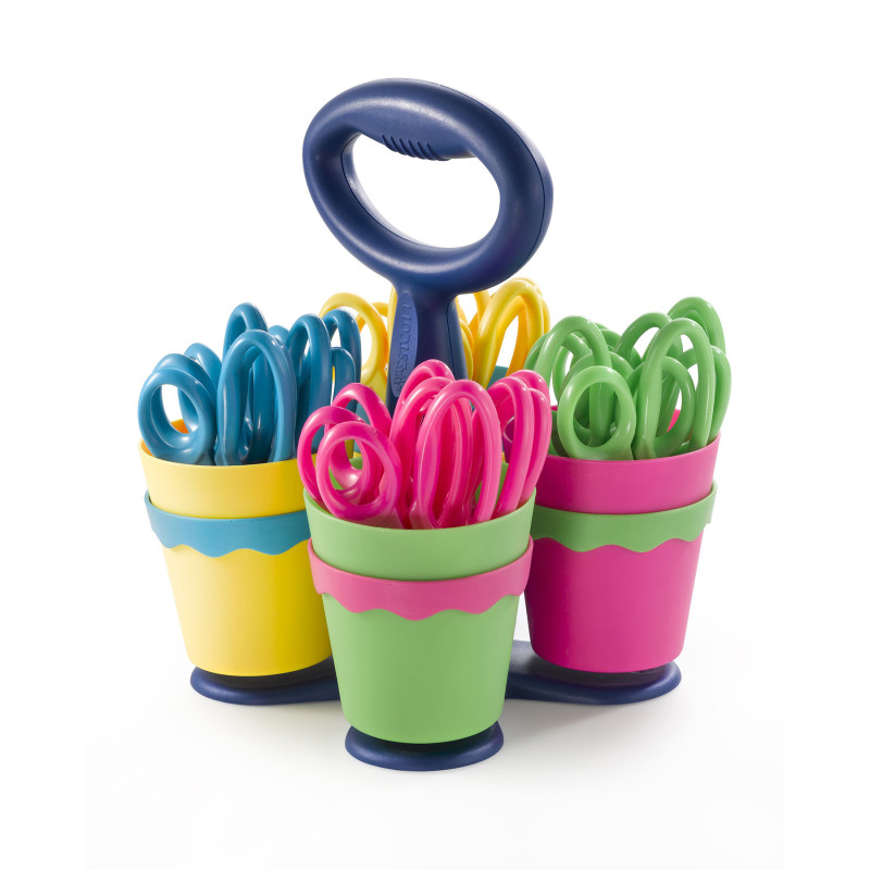 School+Scissor+Caddy+And+24+Kids+Scissors+With+Microban%2C+5%26quot%3B+Blunt