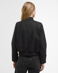 Patsy Waxed Bomber Jacket Black